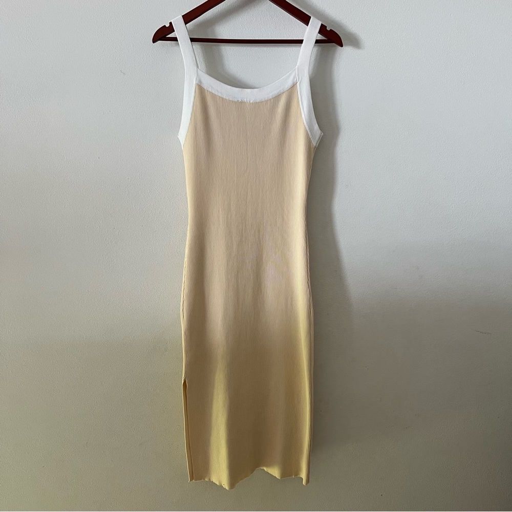 Beige Sleeveless Maternity Dress Sz M - Picture 8 of 13